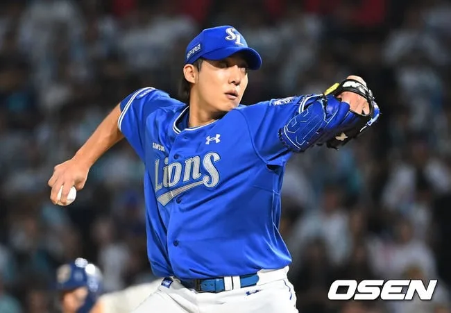 원태인 오랜만에 7이닝 역투했는데…찬스 만들고 잔루 또 잔루, 이래서 1위 따라잡겠나