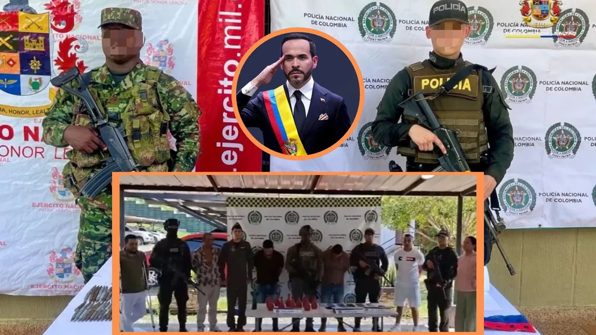 De la Espriella confirmó la captura en Bugalagrande de nueve presuntos miembros del frente 57 Yair Bermúdez e incautaron una granada adaptada para dron
