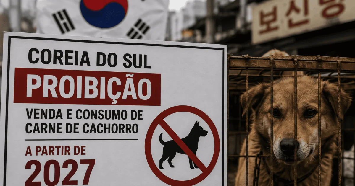 Coreia do Sul proíbe venda e consumo de carne de cachorro a partir de 2027