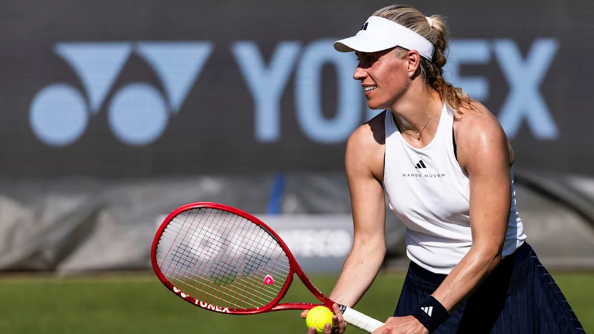 Besonderes Turnier - Kerber heute zurück auf dem Tennis-Platz