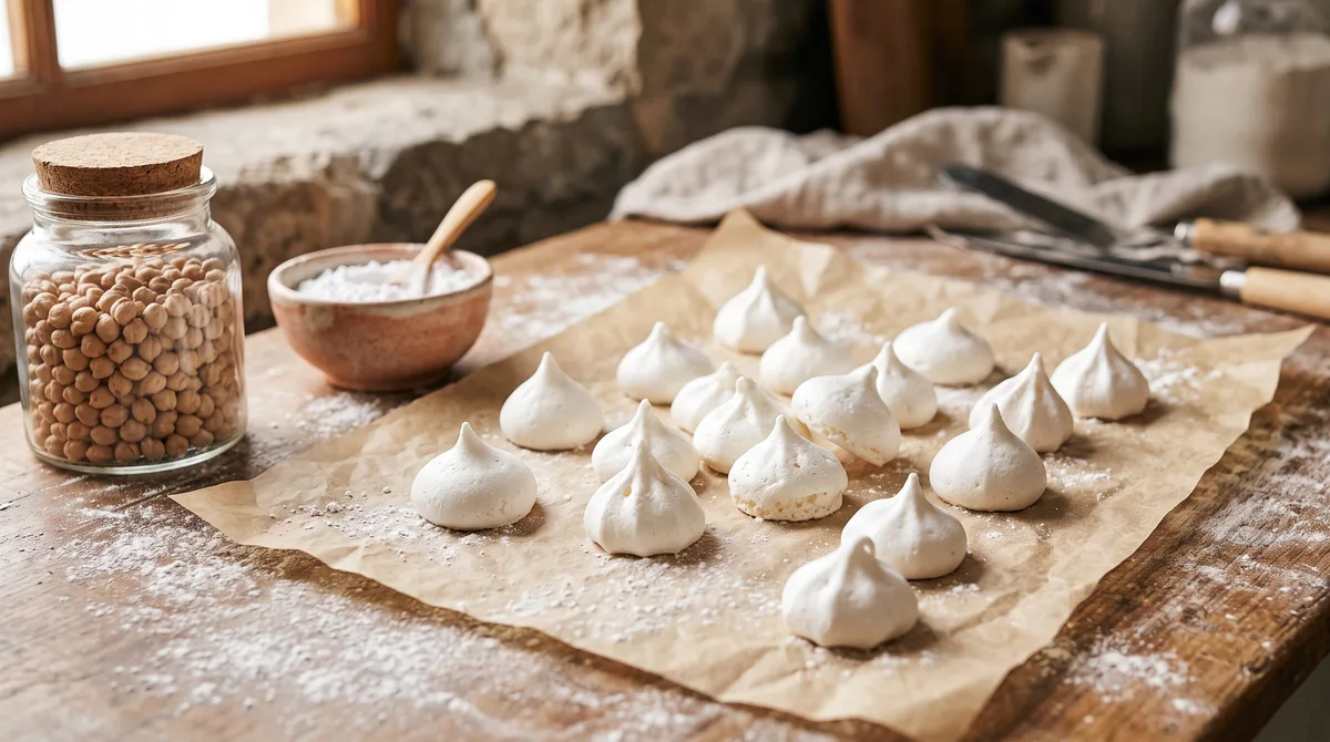 Receta de merengue francés vegano, rápida y fácil
