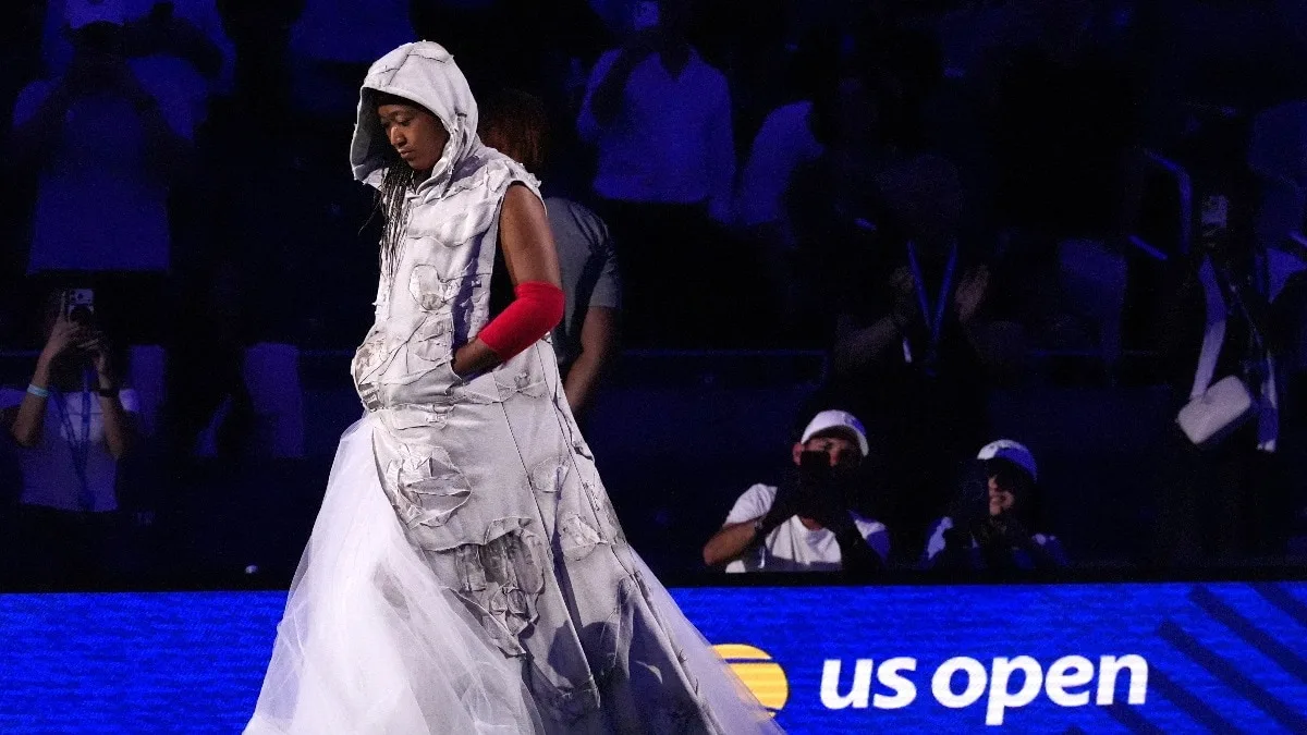 Naomi Osaka channels Allen Iverson in bold US Open night-session look