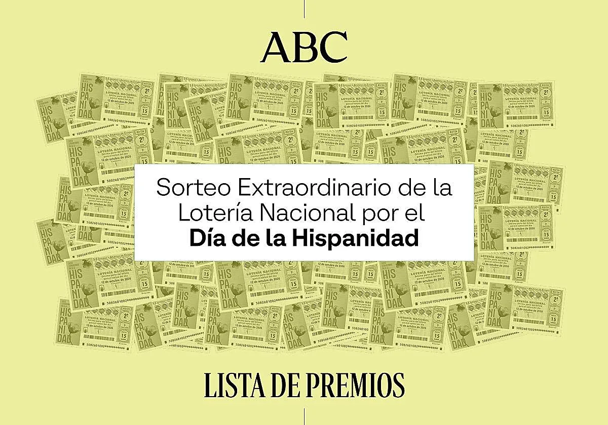 Premios de la Lotería Nacional hoy por el Sorteo Extraordinario del Día de la Hispanidad: lista completa y oficial