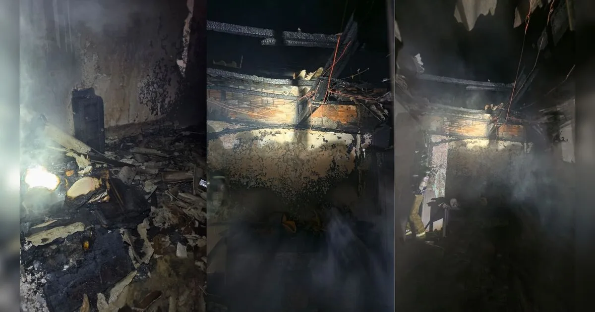 Incêndio destrói edícula usada para fabricação de velas em Arapongas; veja