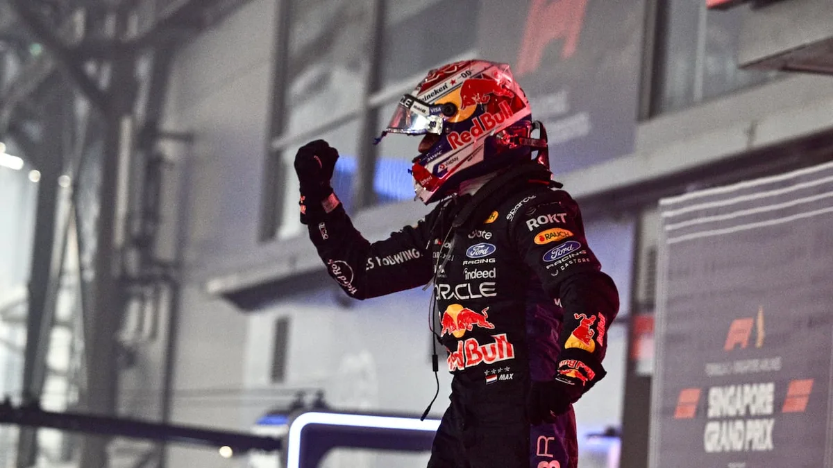 Max Verstappen wins Singapore Grand Prix as Kimi Antonelli closes in on F1 title