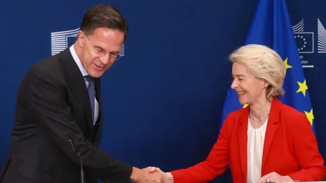 Von der Leyen e Rutte reúnem-se perante aumento de ameaças híbridas