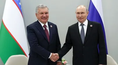 Путин поздравил Мирзиёева с 35-летием независимости Узбекистана