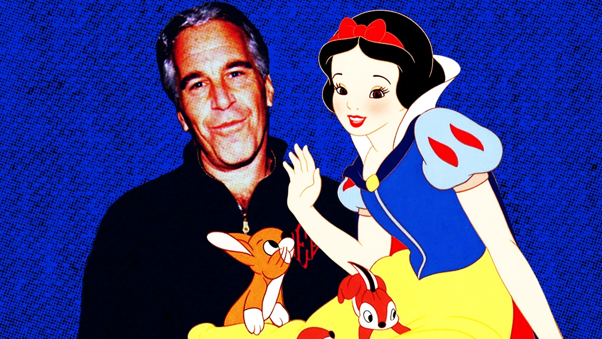 Top Exec Grilled Over Epstein Victim Dressed as Snow White