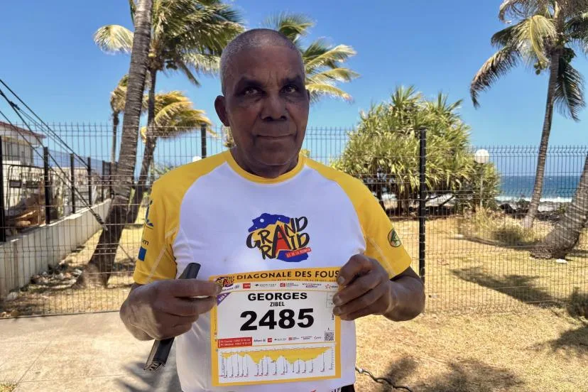 Pour sa 27e participation, Georges Zibel, le doyen de la Diagonale des Fous, vise un record : « Personne n'avait encore terminé la Diag' à 78 ans, alors j'ai voulu tenter le coup »