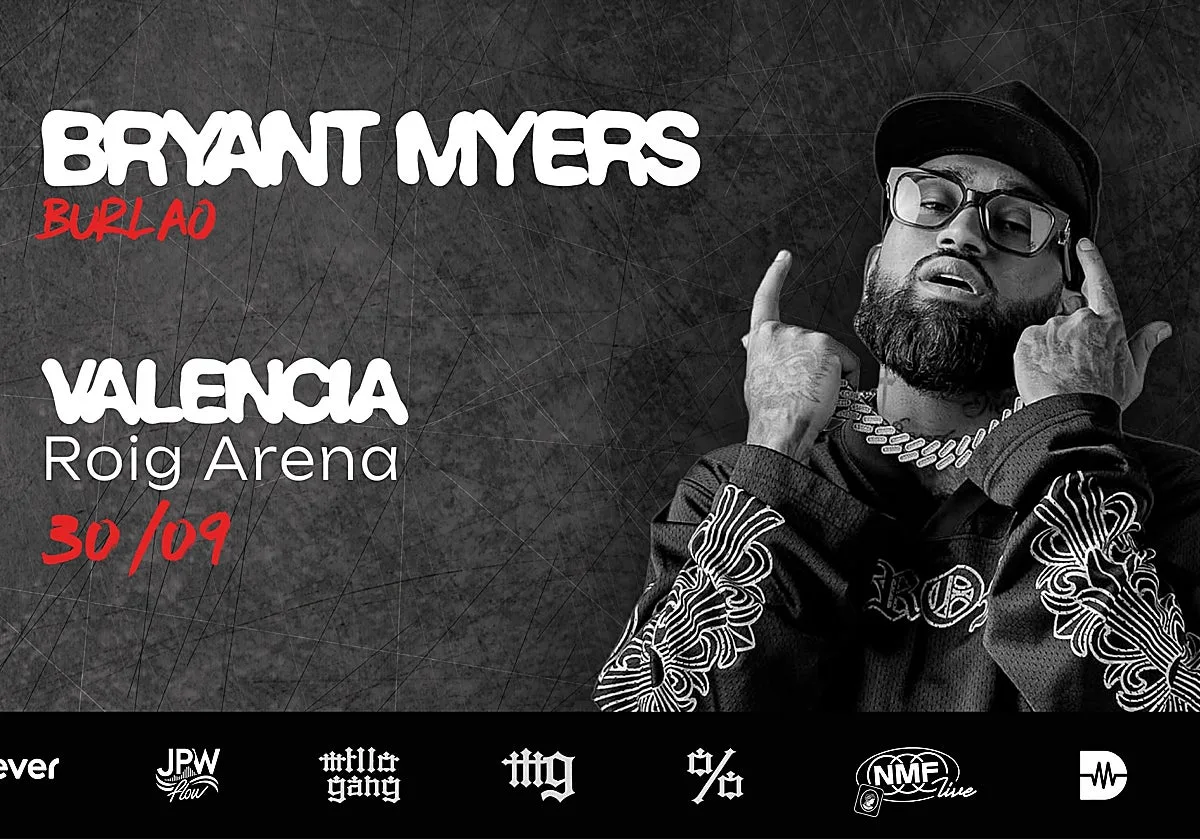 Bryant Myers hará parada en Roig Arena el 30 de septiembre con su 'Burlao Tour'