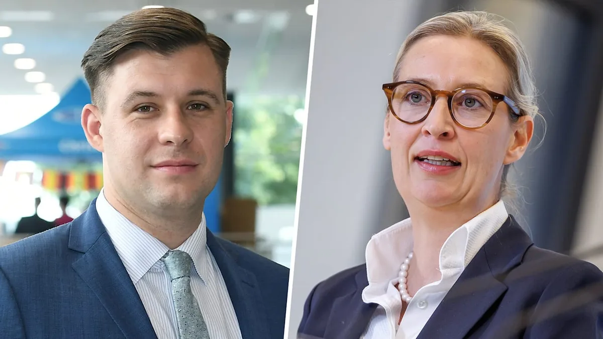 Vor dem Bundeskongress - AfD-Jugend-Chef kritisiert Weidels Anti-EU-Kurs
