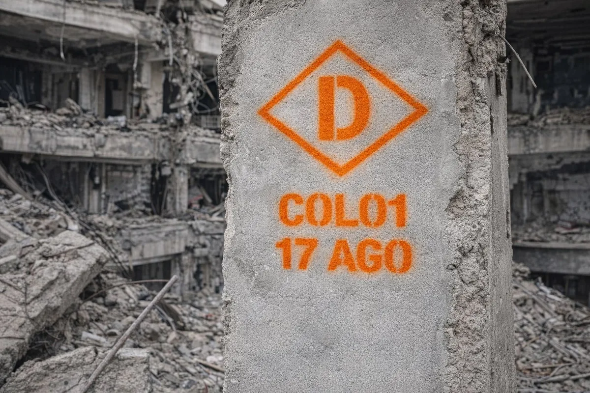 Señales en edificios tras el terremoto: qué significan las letras V, D y C y por qué no deben modificarse