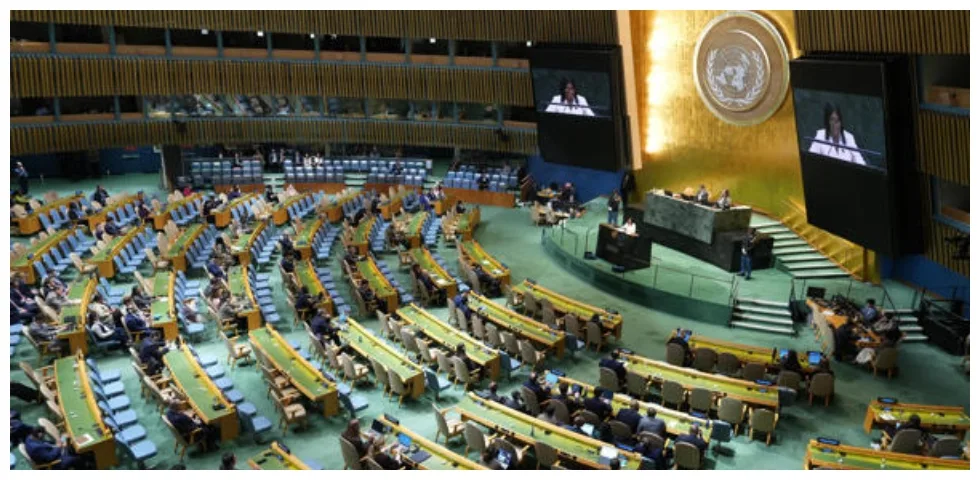 Lo que dijo Delcy Rodríguez sobre Donald Trump en su intervención en la ONU