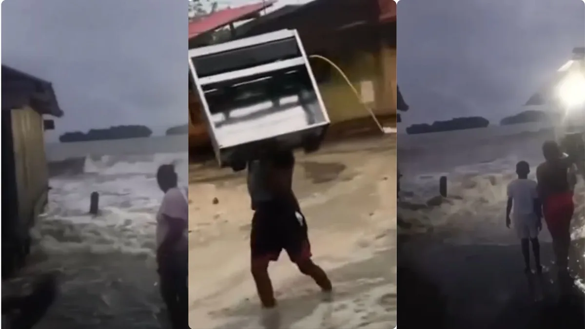 Juanchaco y Ladrilleros en Buenaventura amanecieron bajo el agua por subida del mar
