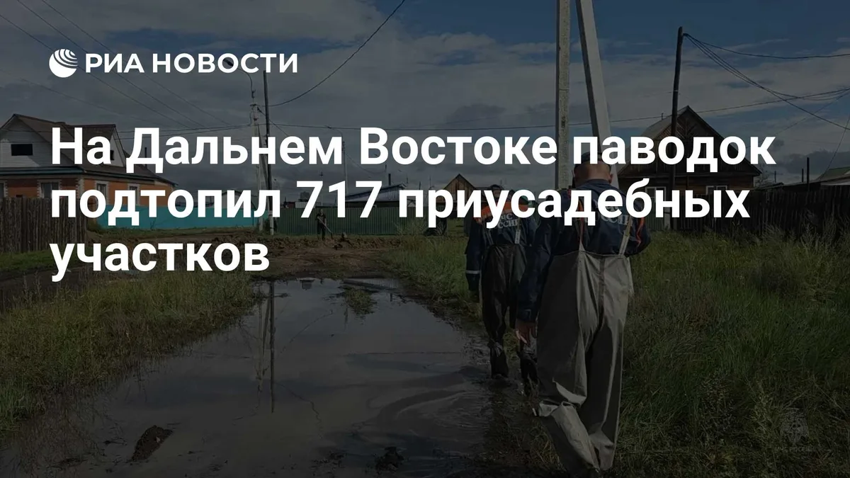 На Дальнем Востоке паводок подтопил 717 приусадебных участков