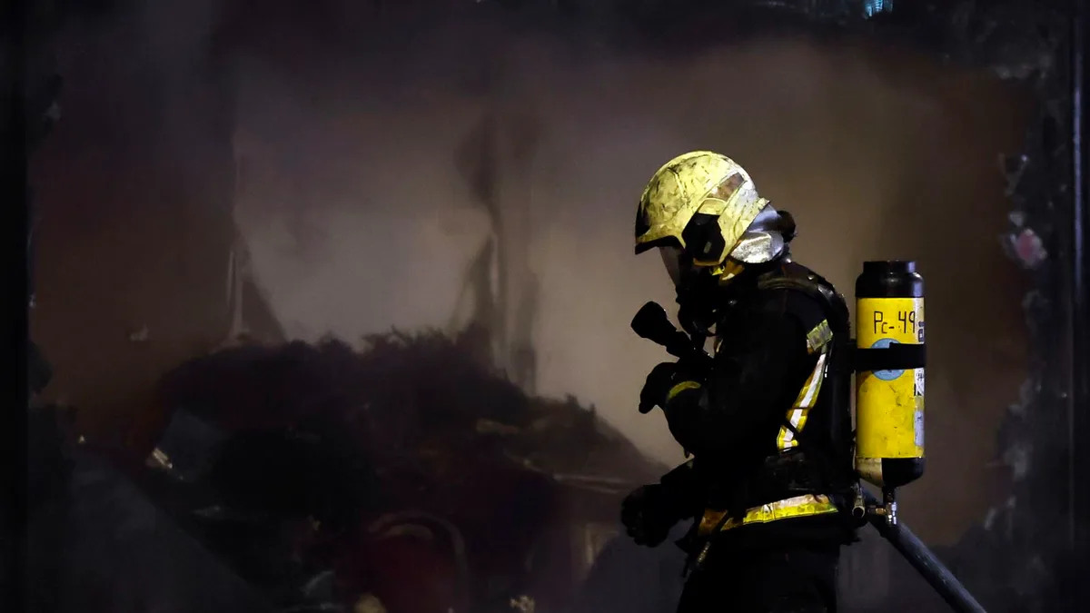 Varios heridos al explotar material pirotécnico en el balcón del Ayuntamiento de Noáin (Navarra)