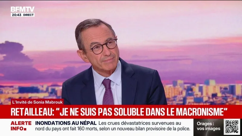 Primaire de la droite: "Je ne perds pas mon temps, je travaille sur le fond", assure Bruno Retailleau, candidat LR à l'élection présidentielle
