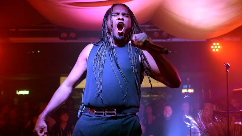 Baker Boy showered with gifts by young fans at milestone gig