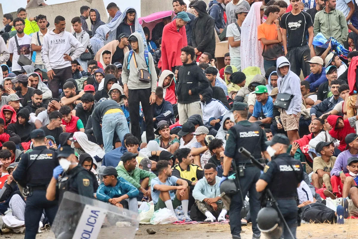 Casi 9.600 mensajes de odio en redes los días de la entrada masiva de migrantes en Ceuta