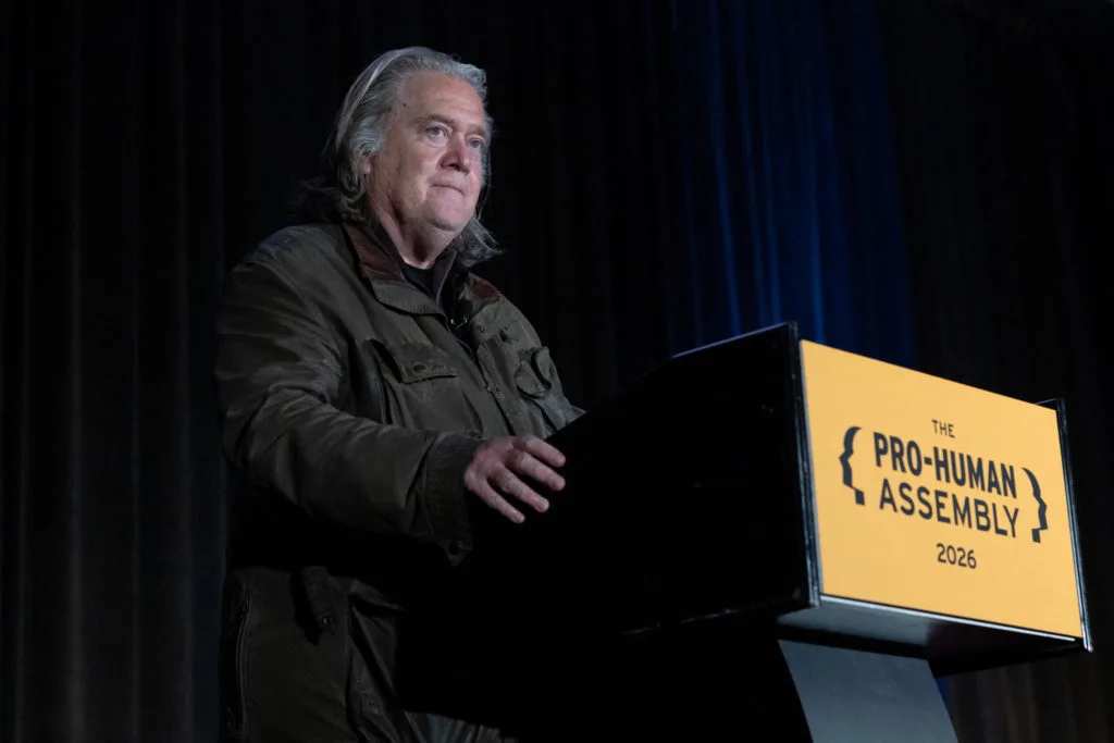 WATCH: Steve Bannon says 'we have to rise' above partisanship to address AI 'hinge in history'