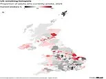 Map reveals hotspots for 'stalwart smokers', where cigarette users refuse to quit