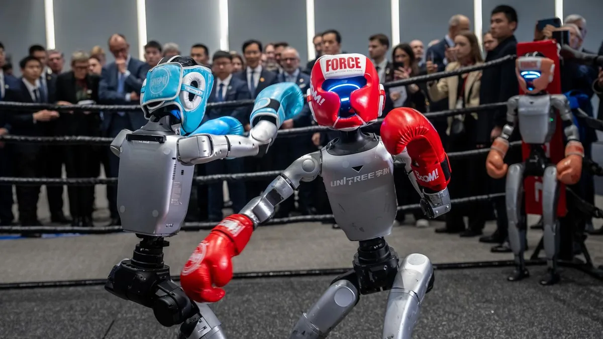 Unitree Robotics: Diese „Roboxer“ machten Merz sprachlos – und kämpfen vielleicht bald im Krieg