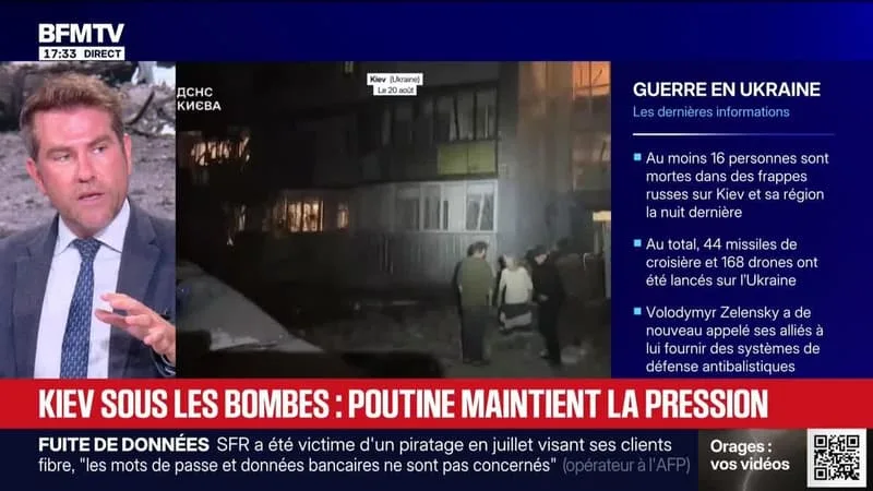 Marschall Truchot : Kiev sous les bombes, Poutine maintient la pression - 20/08