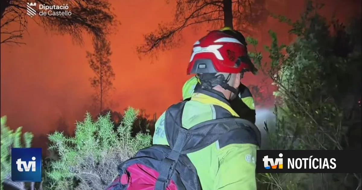 Raio na origem de incêndio que está a devastar a Serra Calderona em Espanha