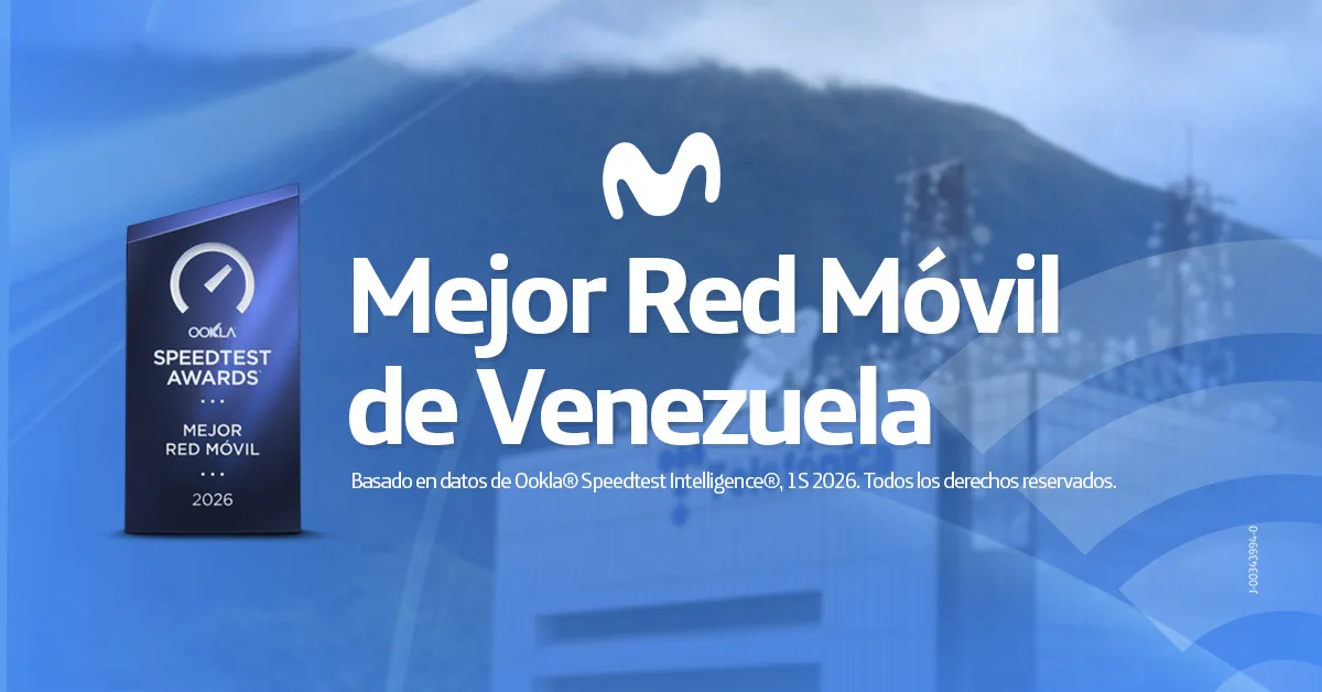 Movistar Venezuela es reconocida por Ookla como la Mejor Red Móvil
