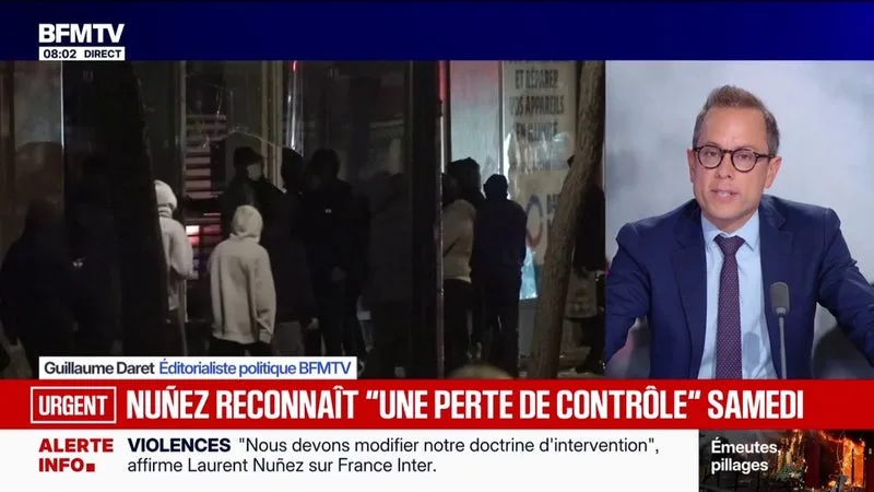 Débordements en marge du 17-octobre: Laurent Nuñez, ministre de l'Intérieur, reconnaît avoir "perdu le contrôle" dans certaines grandes villes