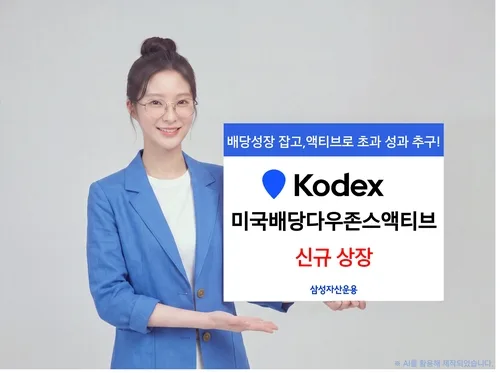 삼성운용, 'KODEX 미국 배당다우존스액티브' 20일 상장