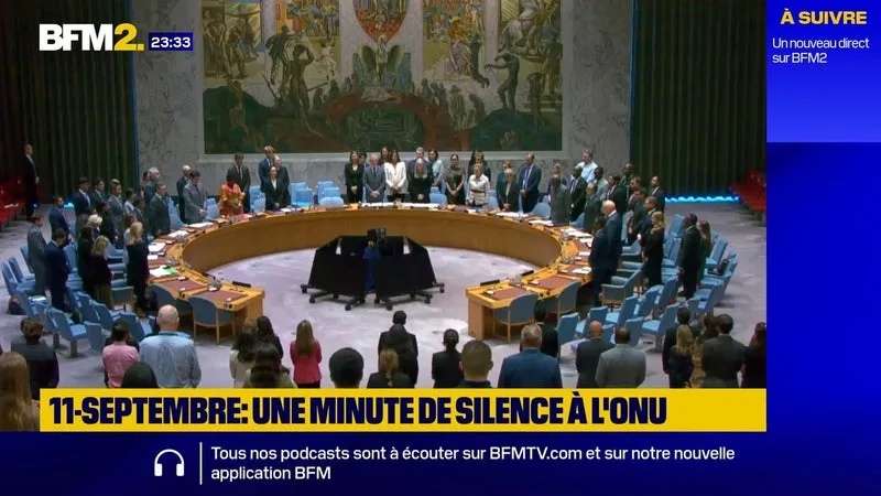 11-Septembre: une minute de silence observée à l'ONU, 25 ans après l'évenement