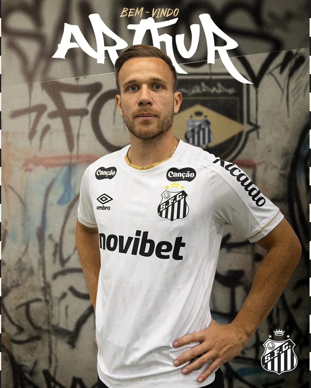 Santos anuncia a contratação do volante Arthur