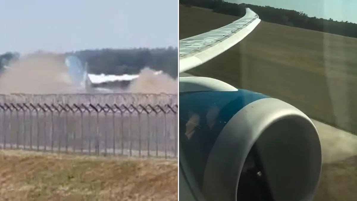 New footage from inside the plane captures moment Vietnam Airlines Dreamliner overshot runway at Munich Airport