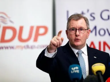 Ex-leader of N. Ireland’s largest unionist party sentenced to 15 years for sex abuse