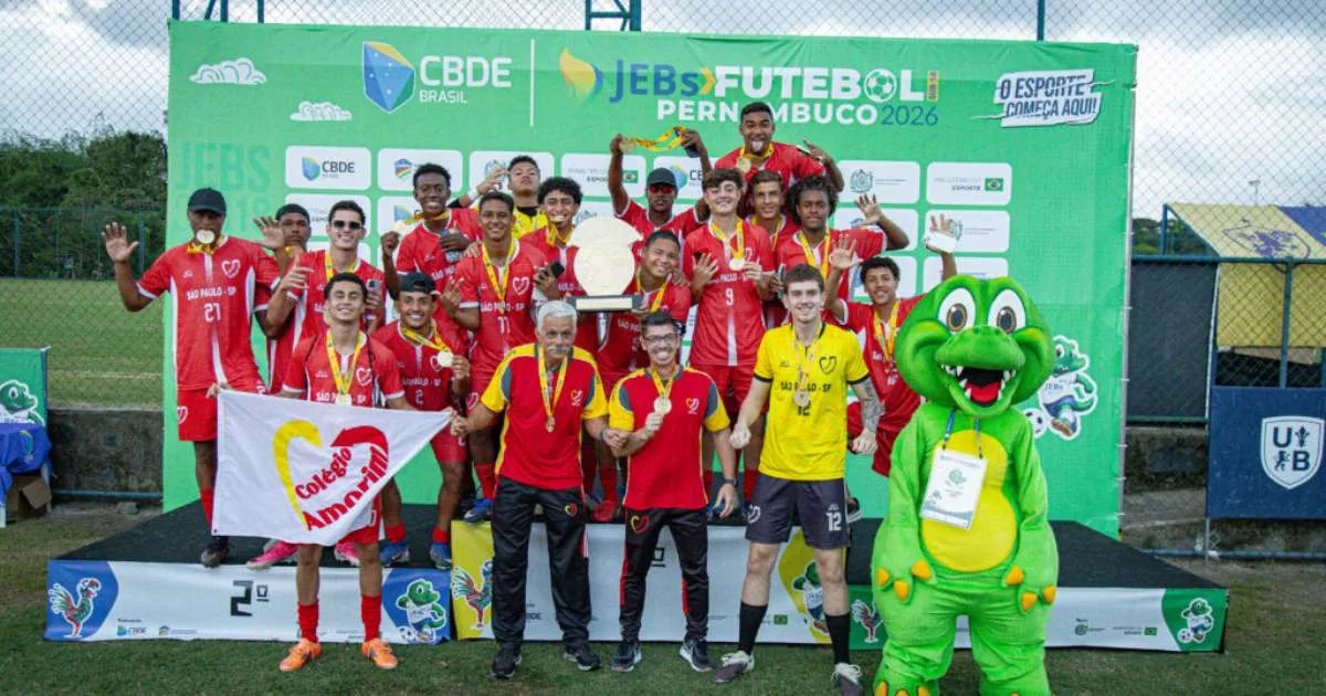 Amorim fatura tri do Brasileiro Escolar de Futebol e garante vaga ao Mundial na China de olho em bi para o Brasil