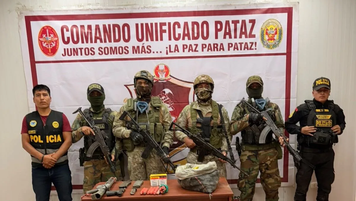 Mil explosivos, seis fusiles y cientos de municiones fueron incautados en Pataz