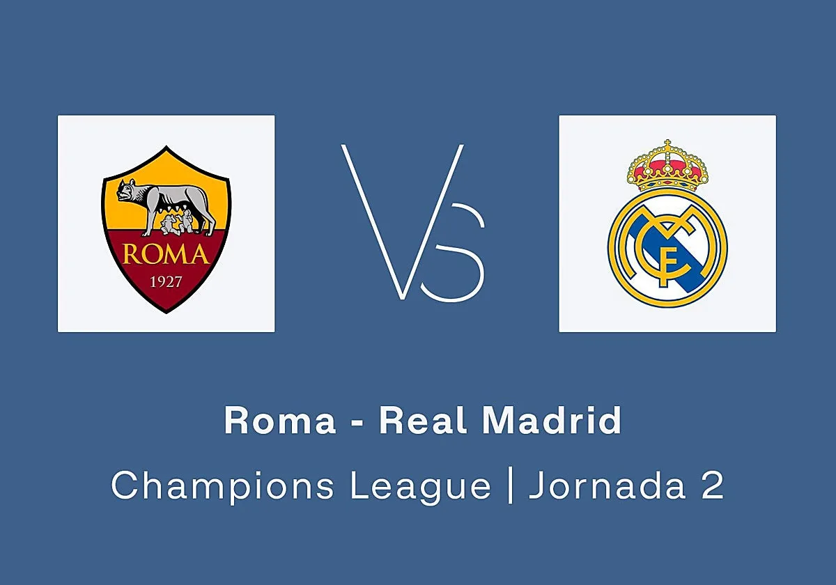 Estadísticas del Roma - Real Madrid de la jornada 2 de la Champions League
