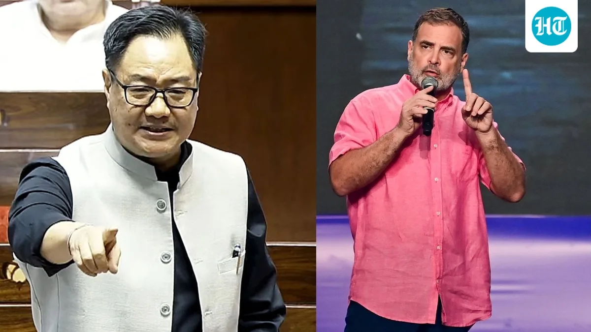 'Dear stunt master': Congress takes dig at Kiren Rijiju over Arunachal river post, Rahul Gandhi fitness jibe