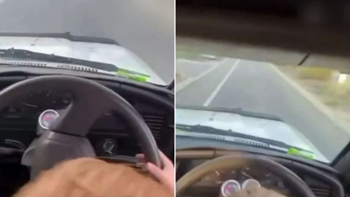 Man charged after shocking video shows toddler driving car in Perth