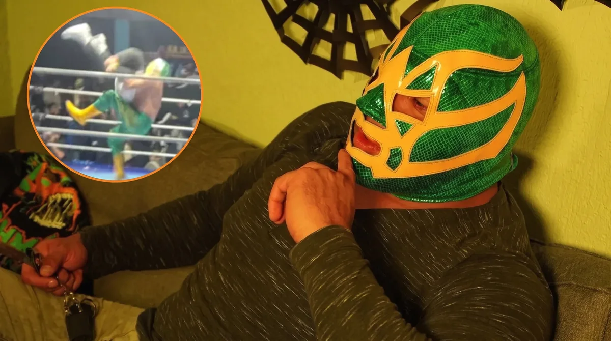 Así reapareció el Hijo de Fishman en el ring luego de recuperar su libertar por la muerte del réferi “El Búho”