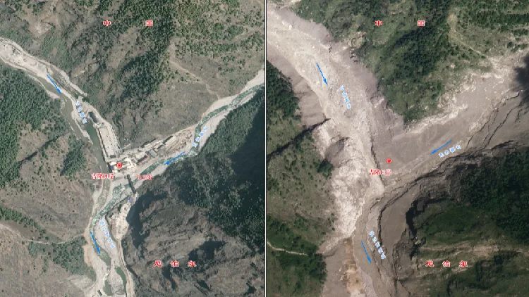 How do newly released 3D images explain the Gyirong mudslide?