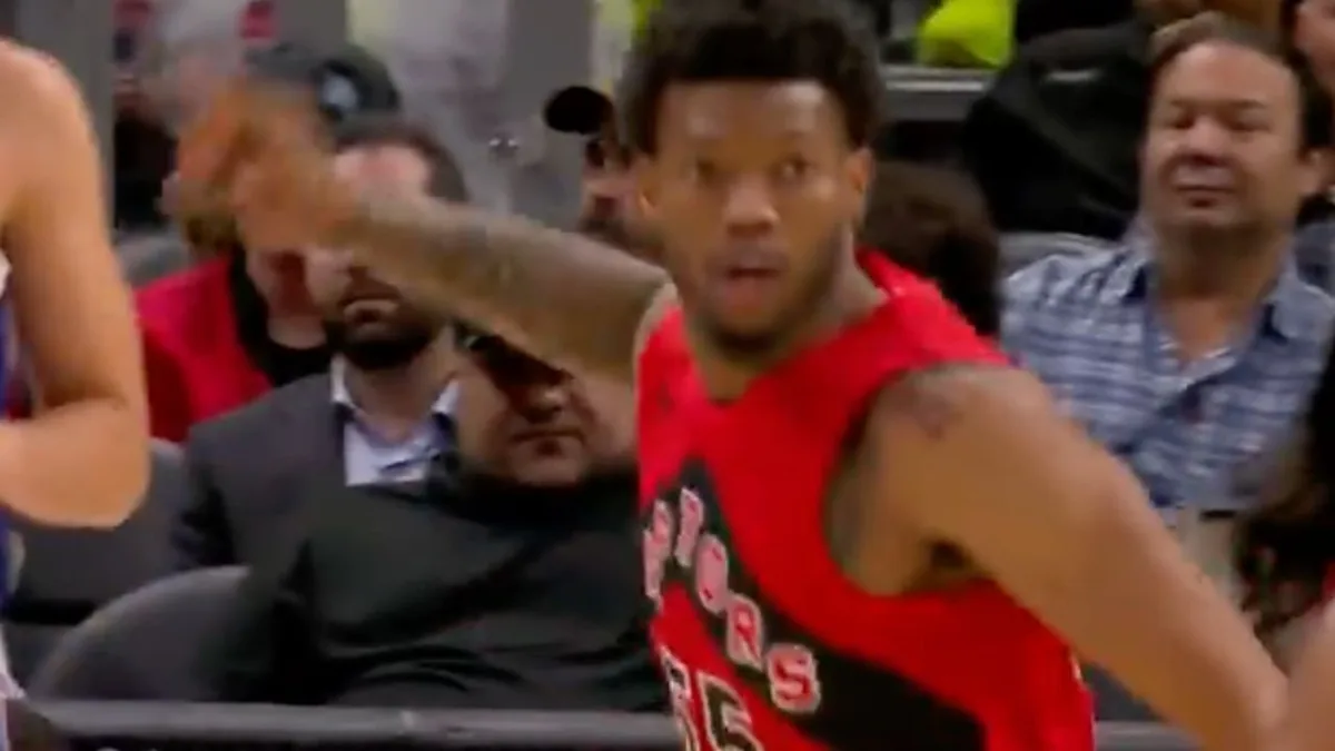 Raptors’ Martin splashes contested step-back three vs. Pistons