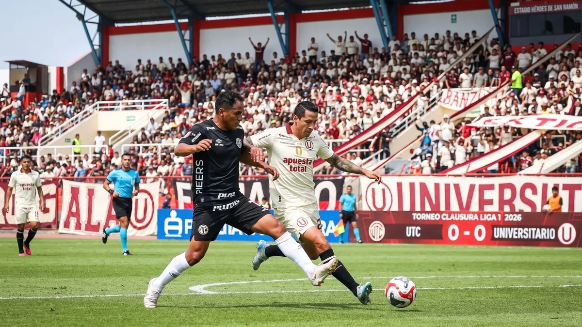 Universitario 1-2 UTC EN VIVO HOY: minuto a minuto del partido en Cajamarca por fecha 7 del Torneo Clausura de la Liga 1 2026