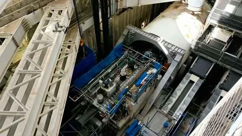 Tunnelling begins on controversial rail project
