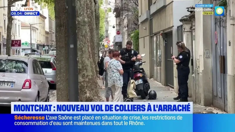A Montchat, une femme victime d'un nouveau vol de colliers à l'arraché