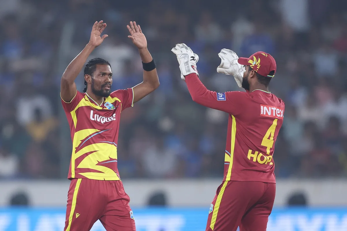 WI bowl in rain-reduced game; India bring in Bhuvneshwar