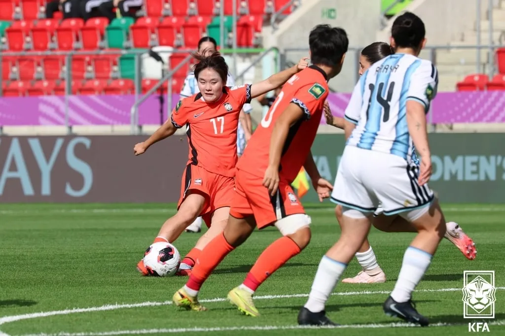 U-20 여자 축구, 아르헨티나 꺾고 12년 만에 월드컵 8강 진출 쾌거