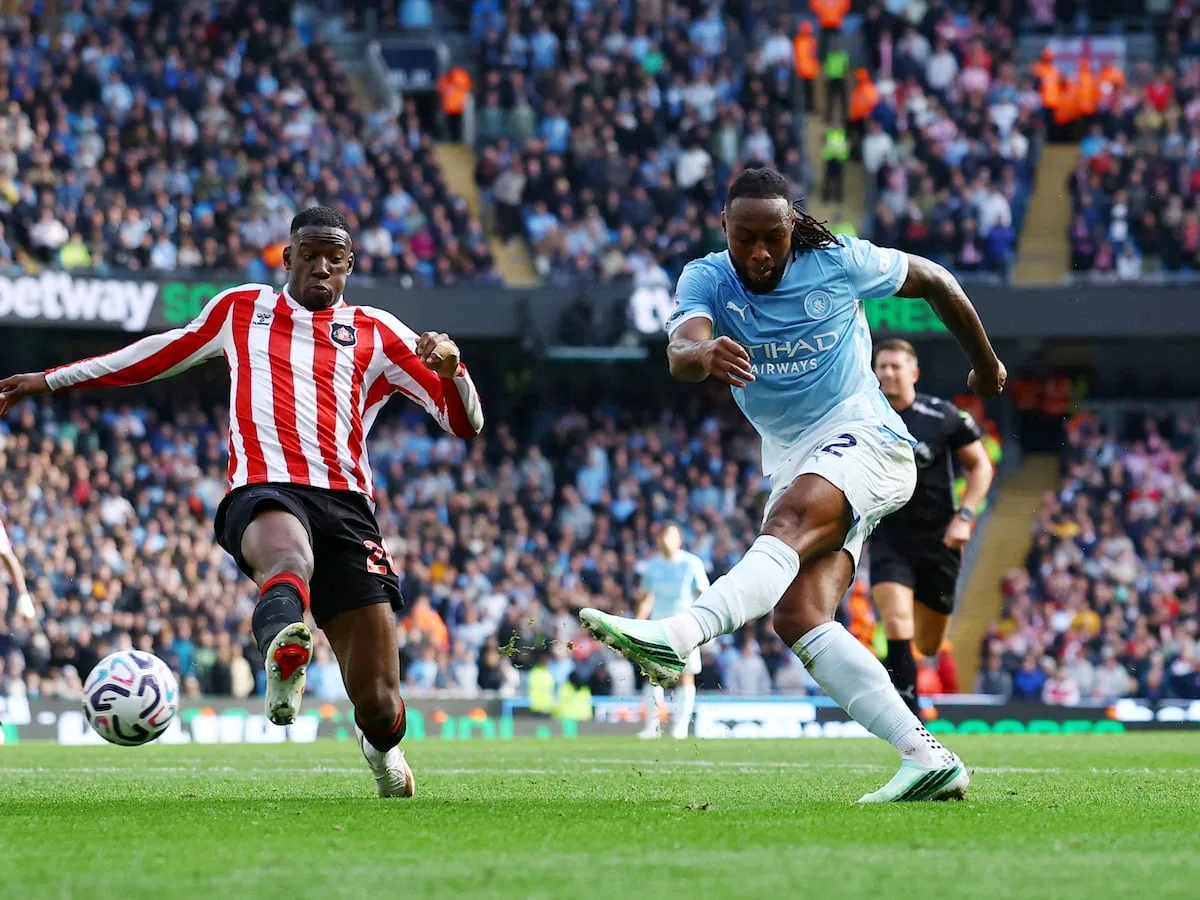 Semenyo double lifts Man City in 5-3 thriller