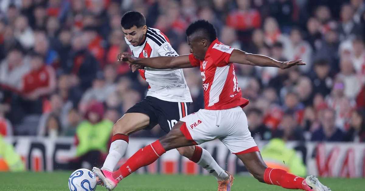 Video: la increíble chance que perdió River al final del primer tiempo